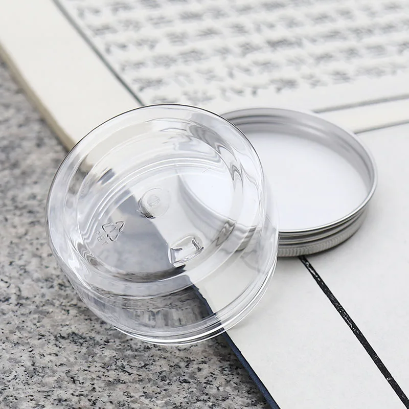 5Pcs 20/30/50/80/100/120/150 ml Empty Plastic PET Clear Cosmetic Jars Makeup Clear Storage Jars Face Cream Sample Pot Containers