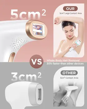 Hair Removal Safe Permanent Painless Epilator Face Body Arms Leg Whole Body Treament For Men Women Home Use 7