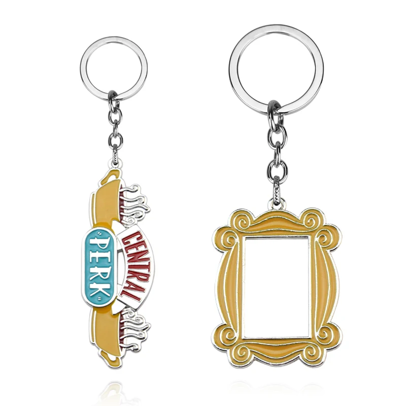 Friends Tv Show Portachiavi Central Perk Coffee Time Photo Frame Ciondolo Portachiavi Per Best Friend Car Portachiavi Llavero Jewelry Gift