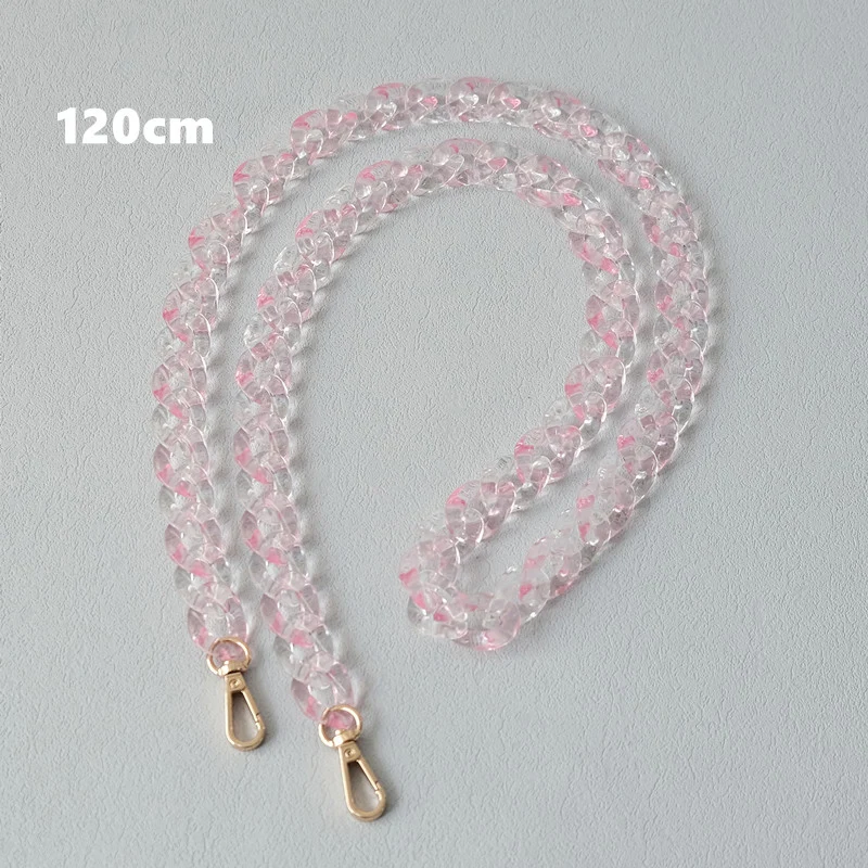 Neue Mode Frau Handtasche Zubehör Kette Abnehmbare Nette Candy Transparent Tasche Strap Umhängetasche Schulter Kette Griff Kette – Detail 9