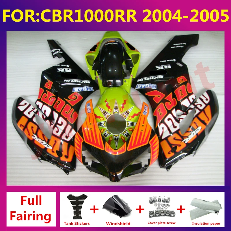 

Motorcycle Injection full Fairings Kit fit For CBR1000RR CBR 1000RR CBR1000 RR 2004 2005 Bodywork fairing kit zxmt set repsol