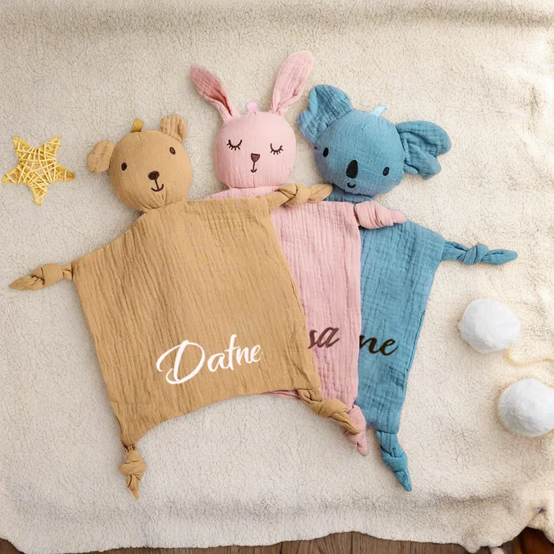 모노그램  이름 이불 - 여아를 위한 부드러운  선물, 베이비 샤워 선물, 맞춤형  담요