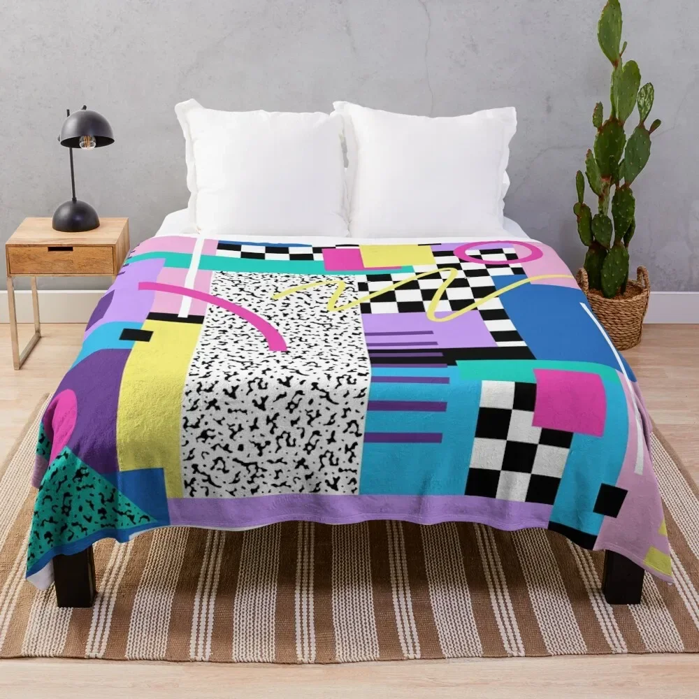 

Memphis Pattern 110 - Retro 90s / 80s Throw Blanket Luxury Designer Heavy Blankets