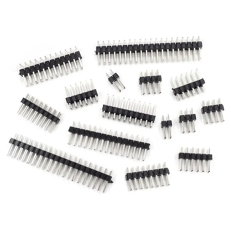 

10pcs 2.54mm Double Row Male PCB Board Pin Header Connector Strip Pin header 2 * 2/3/4/6/8/10/12/15/20/40P For Arduino