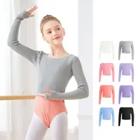 Girls Ballet Sweater Kids Ballet Tops Dance Knitwear Sweater Warm Thermal Dance Coat Boat Neck Knitted Jacket Dance Tops Girls - Image 3