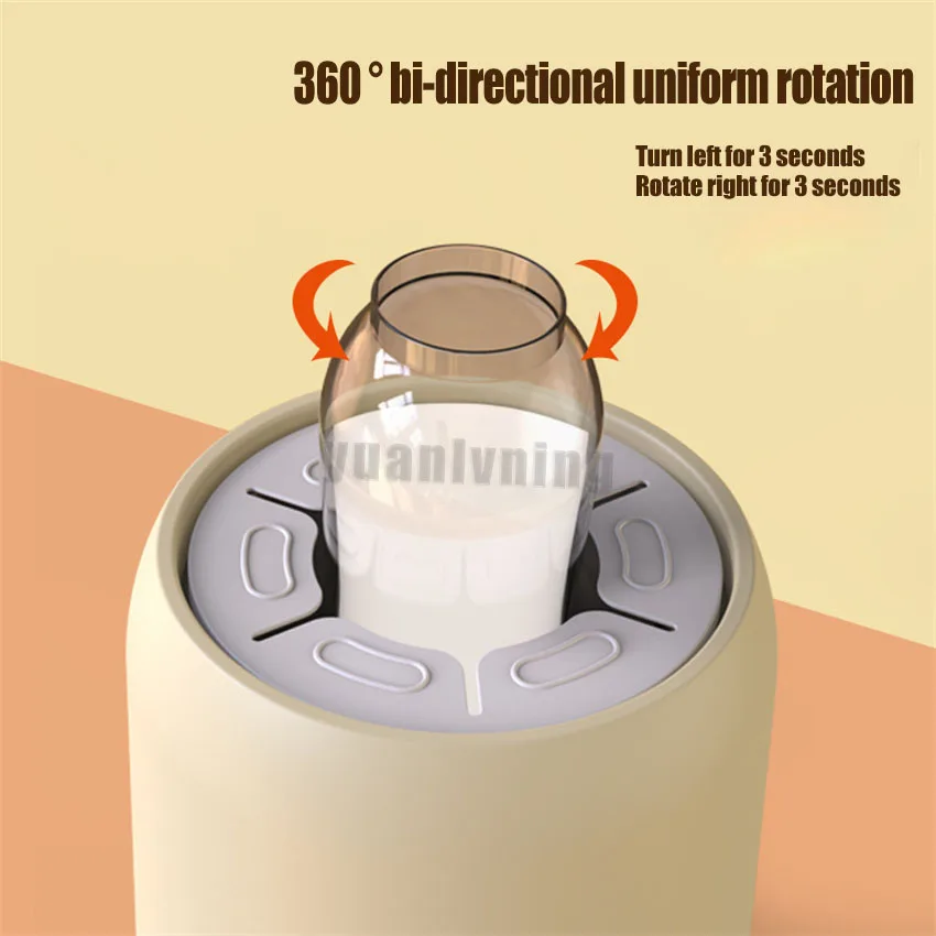 Baby Bottle Shaker 3 Gear Timming Milk Powder Blender Feeding Shaking Machine Portable Usb Fast Charging Household Home Babycare
