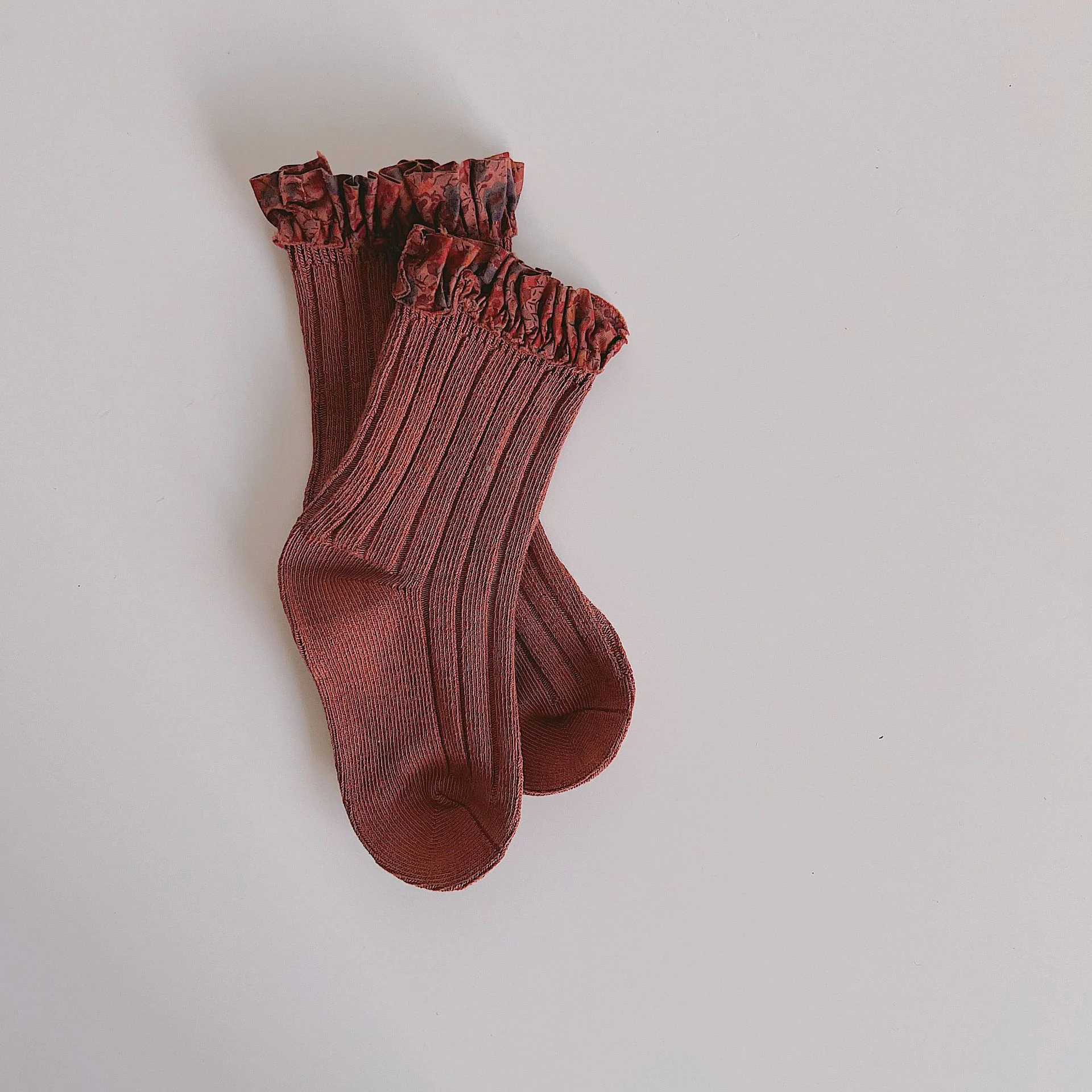 Cotton Socks Kids Socks Baby Socks Girls Socks Spanish Floral Print Lace