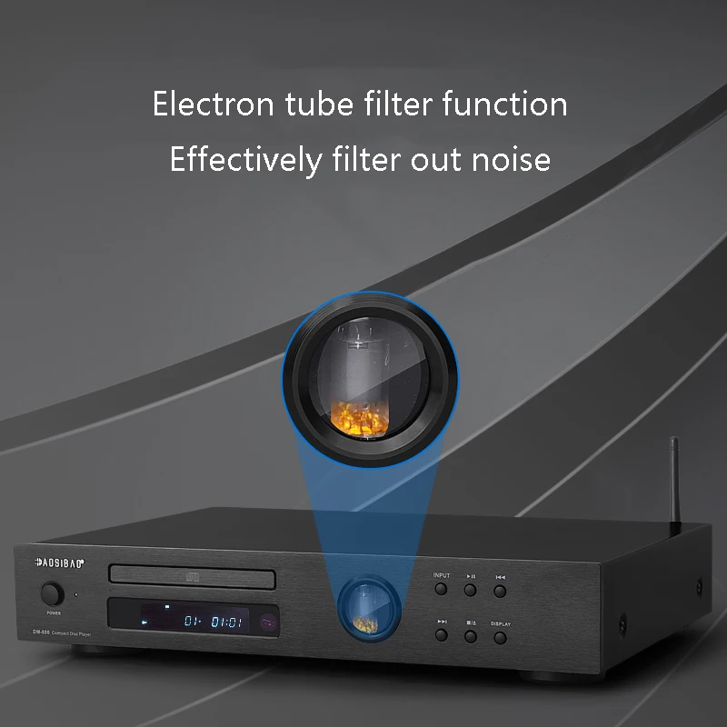 HIFI CD Player Professional Fever Grade Pure CD Lossless Music Player Wireless Bluetooth USB Lossless Record Tube Audio portable cd player