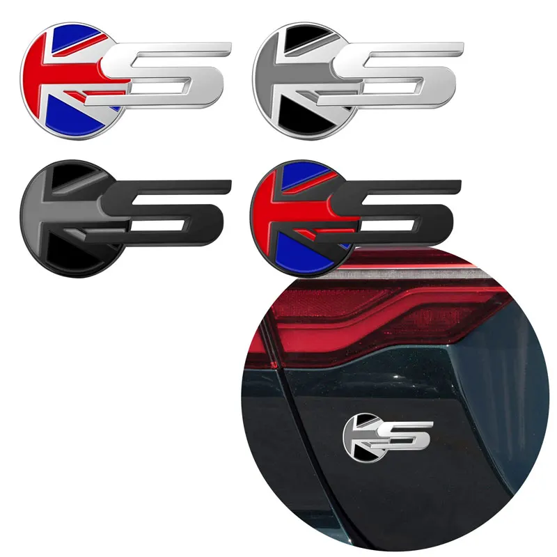 S Logo Emblem Car Decor Side Fender Badge Adesivo Bagagliaio Posteriore Per Jaguar Xf Xfl Xe Xjl Xj F-Pace X260 X760 X761 Accessori
