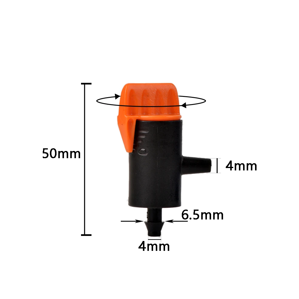 0~60L Micro Drip Irrigation System Tool Adjustable Dripper Pressure Compensated Dripper Garden Plants Watering Regulator 10Pcs plants irrigation kits drip irrigation garden dripper