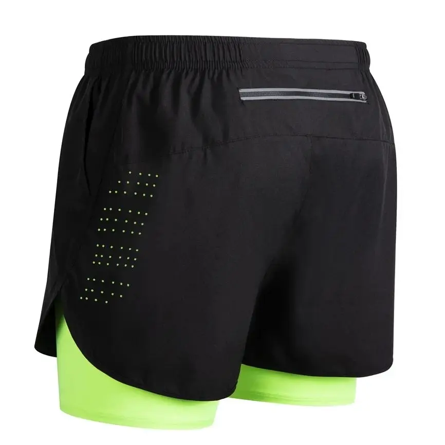 Summer men's reflective running shorts 2