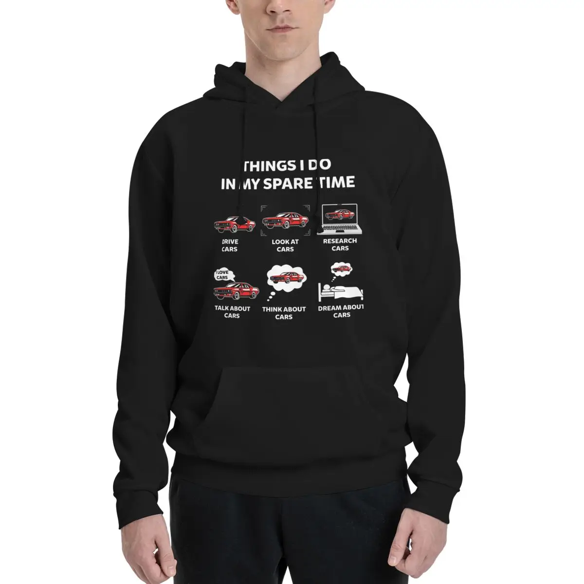 

Unique Things I Do In My Spare Time Funny Cars Couples Plus Velvet Hooded Sweater High quality Travel Cute With hood Hoodie