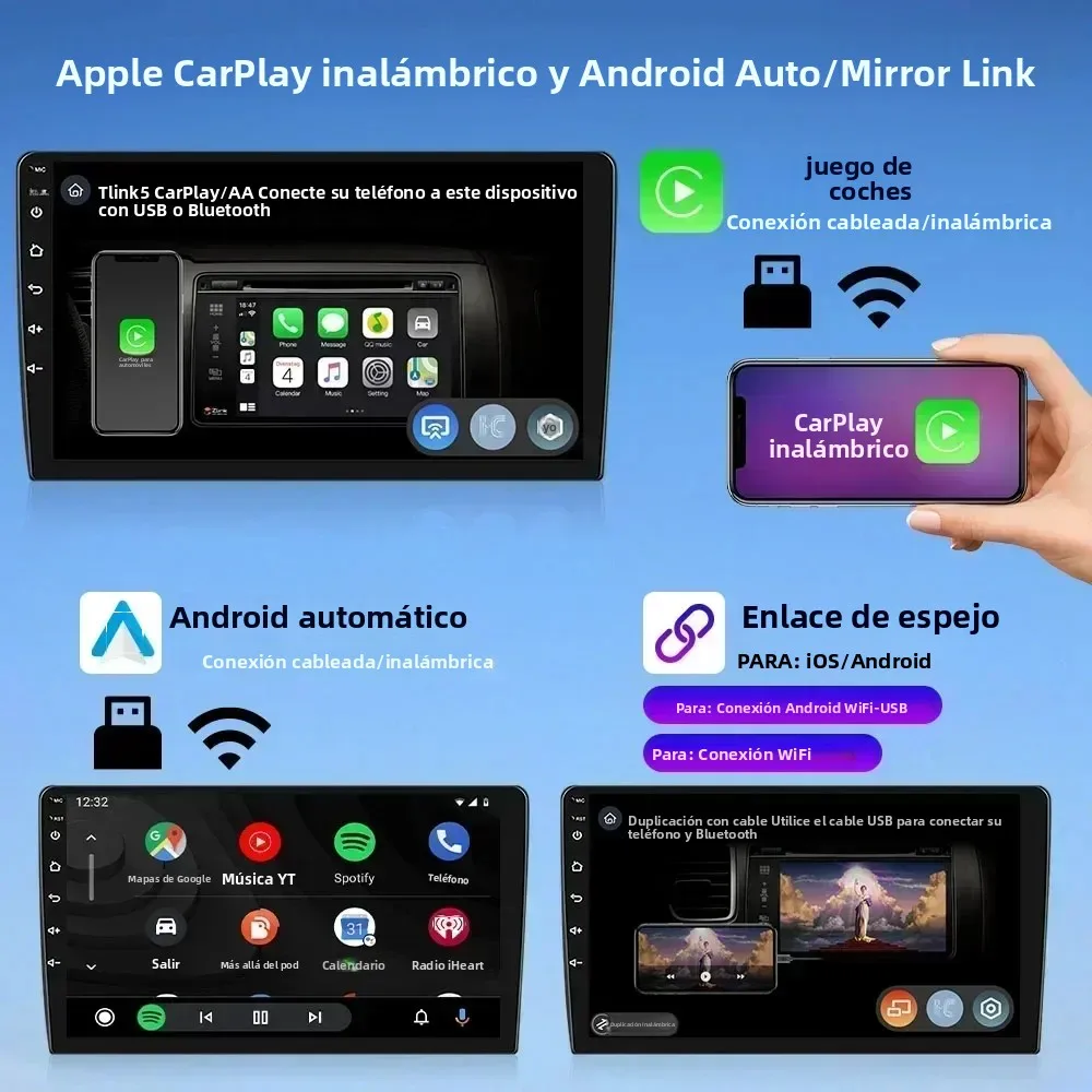 Radio Android para Auto Lexus RX270 2009-2014, Estéreo 2Din Octa Core, Reproductor con Navegación GPS, Pantalla IPS, Carplay, Android Auto 4