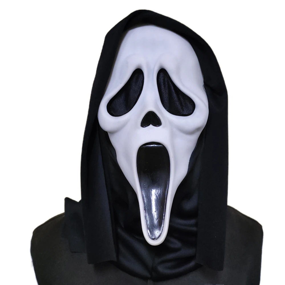 Masque Fantôme D'horreur Scream Pour Halloween - Accessoire Costume Classique Réglable Et Réaliste