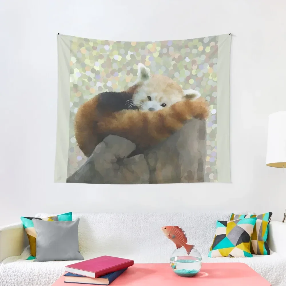 

Tired Red Panda Tapestry Decor For Room Wall Hanging Wall Decoration Home Cute Room Things Tapestry