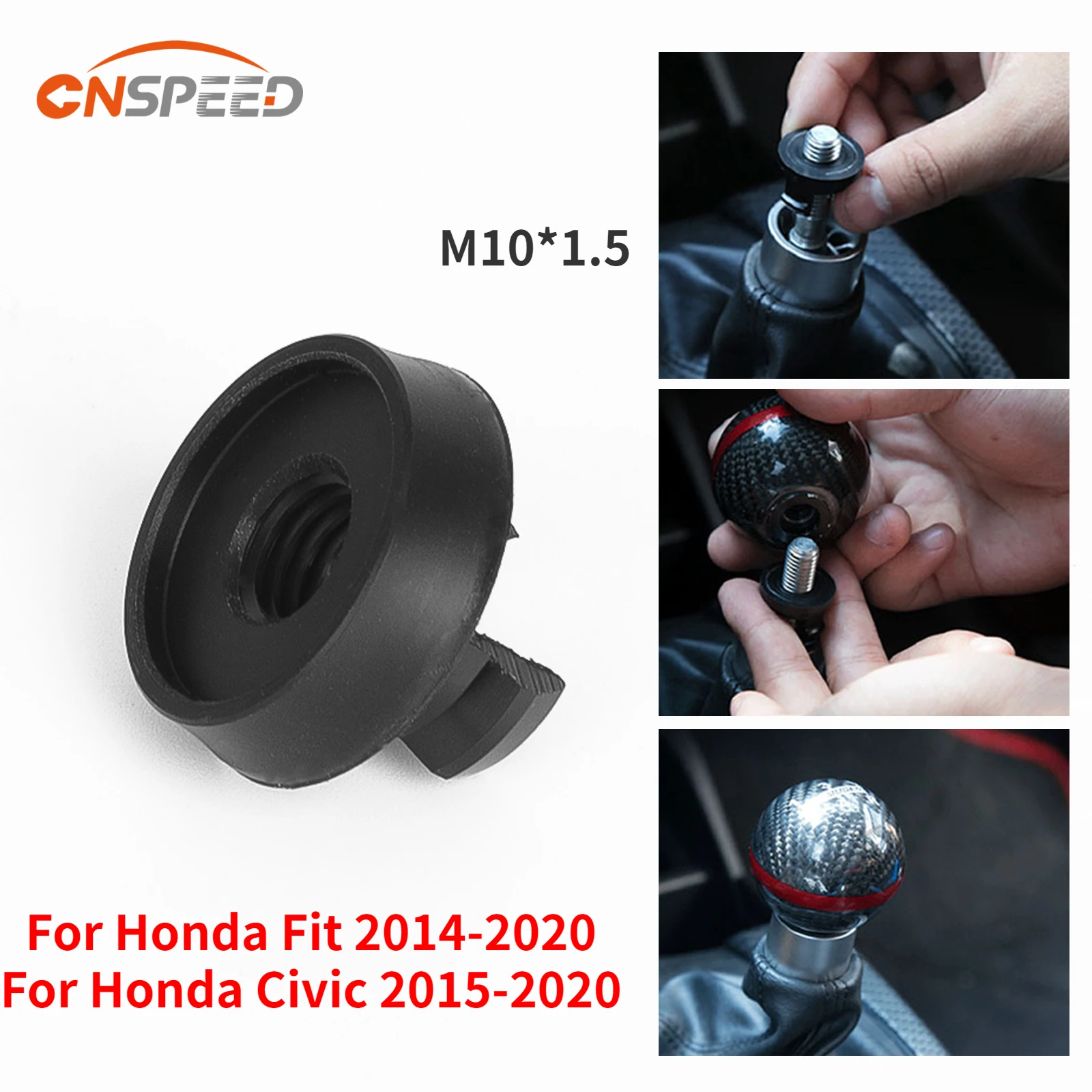 Cnspeed Shift Head Limitatore Leva Del Cambio Adattatore Joystick Accessori M10 × 1.5 Per Honda Fit 2014-2020 Per Honda Civic 2015-2020