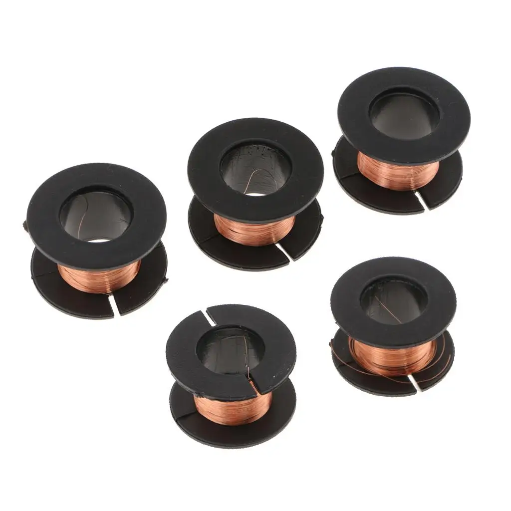 

5Pcs Magnet Wire Enameled Copper Wire 0.1mm 0.004inch 15.2ft