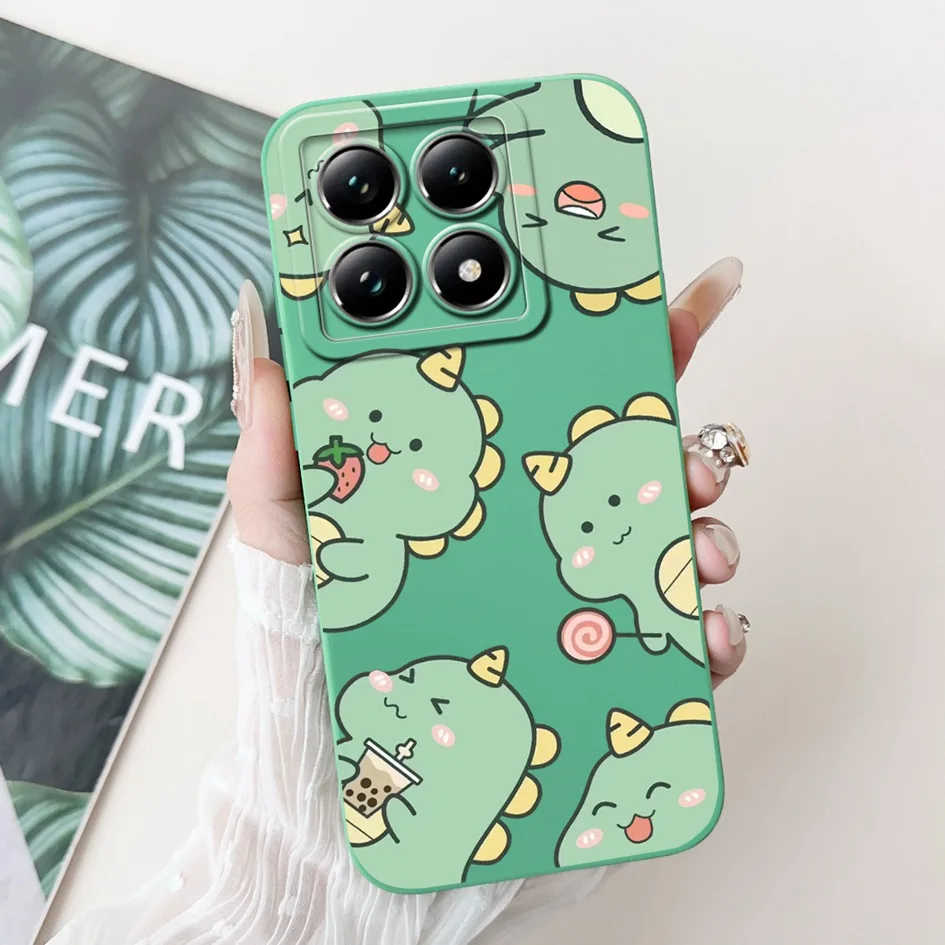 Lovely Cartoon Panda Soft Liquid Silicone Shockproof Phone Case