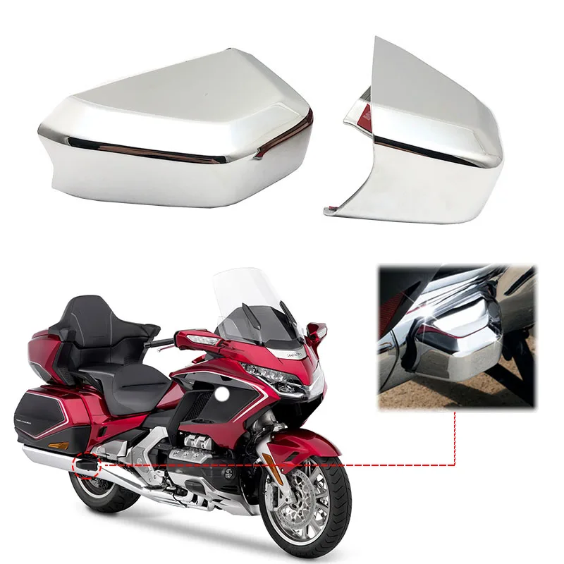 Per Honda Goldwing Gl1800 Gold Wing 1800 2018-2021 Moto Bisaccia Chrome Guard Covers Coperture Protettive Per La Decorazione Del Motore