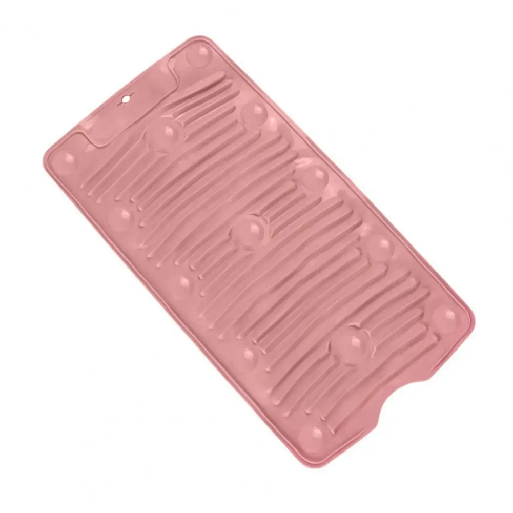 Useful Clothing Wash Board Silicone Washing Board Hanging Design Dirt Remove Household Lazy Folding Washing Mat