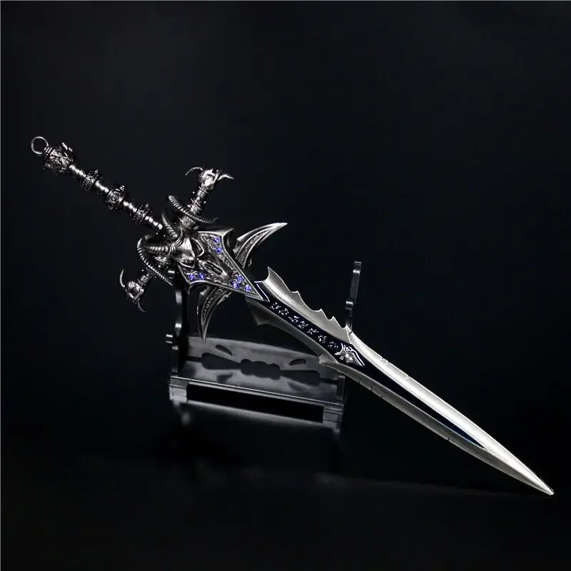 15-30cm World of Warcraft Lich King Frostmourne Alloy Sword Game Keychain Ornaments Collection Desktop Display Gift Toys 2