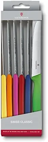 

Classic 6-Piece Tomato and Table Knife Set, Multicolor