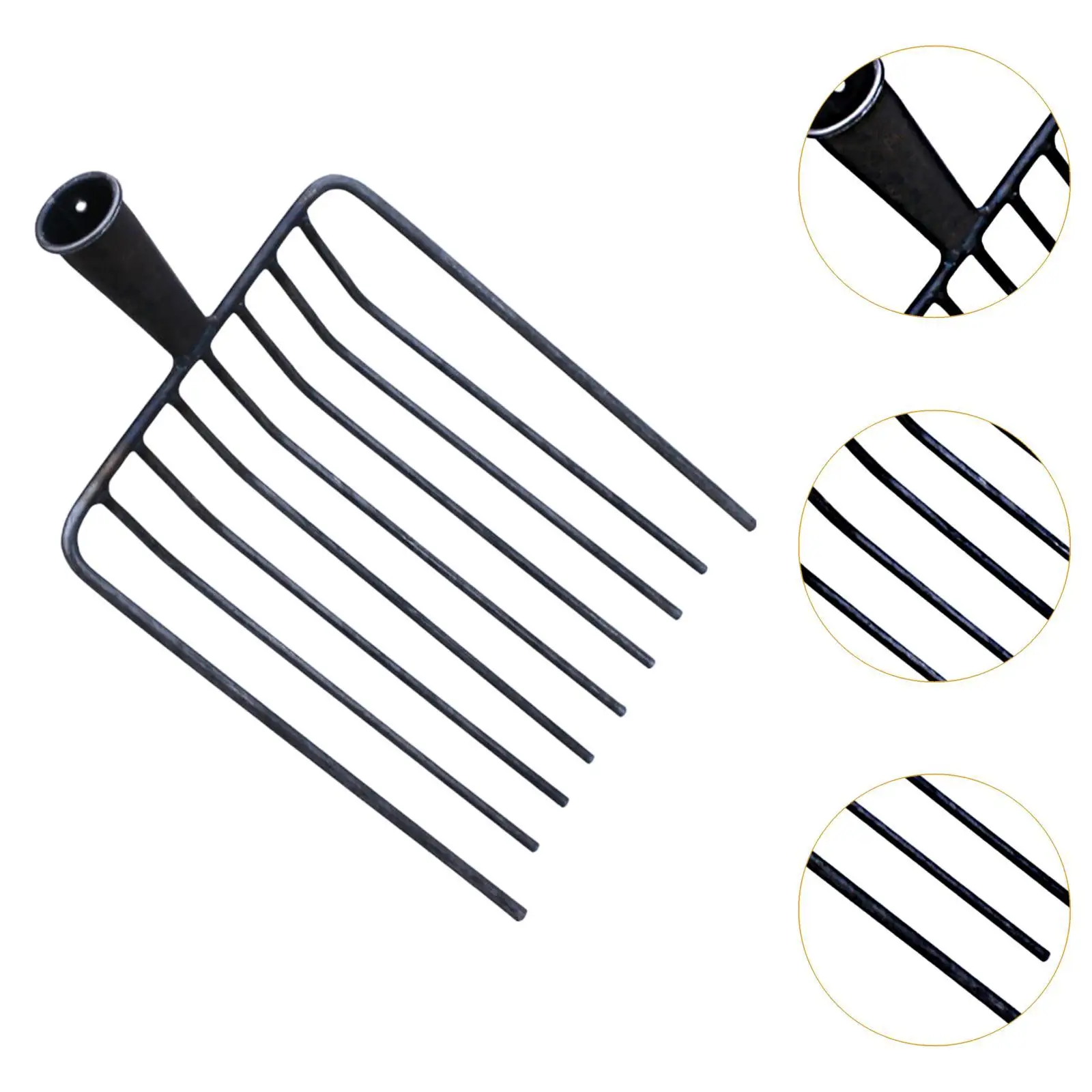 Pitchfork Tool Replacement Head, Agricultural Fork for Garden Tasks