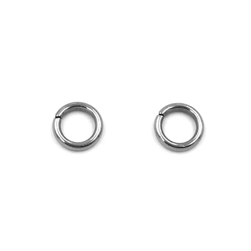 Anelli di salto aperti in acciaio inossidabile con cerchio tono argento da 2500 pezzi, 7 mm - immagine 3
