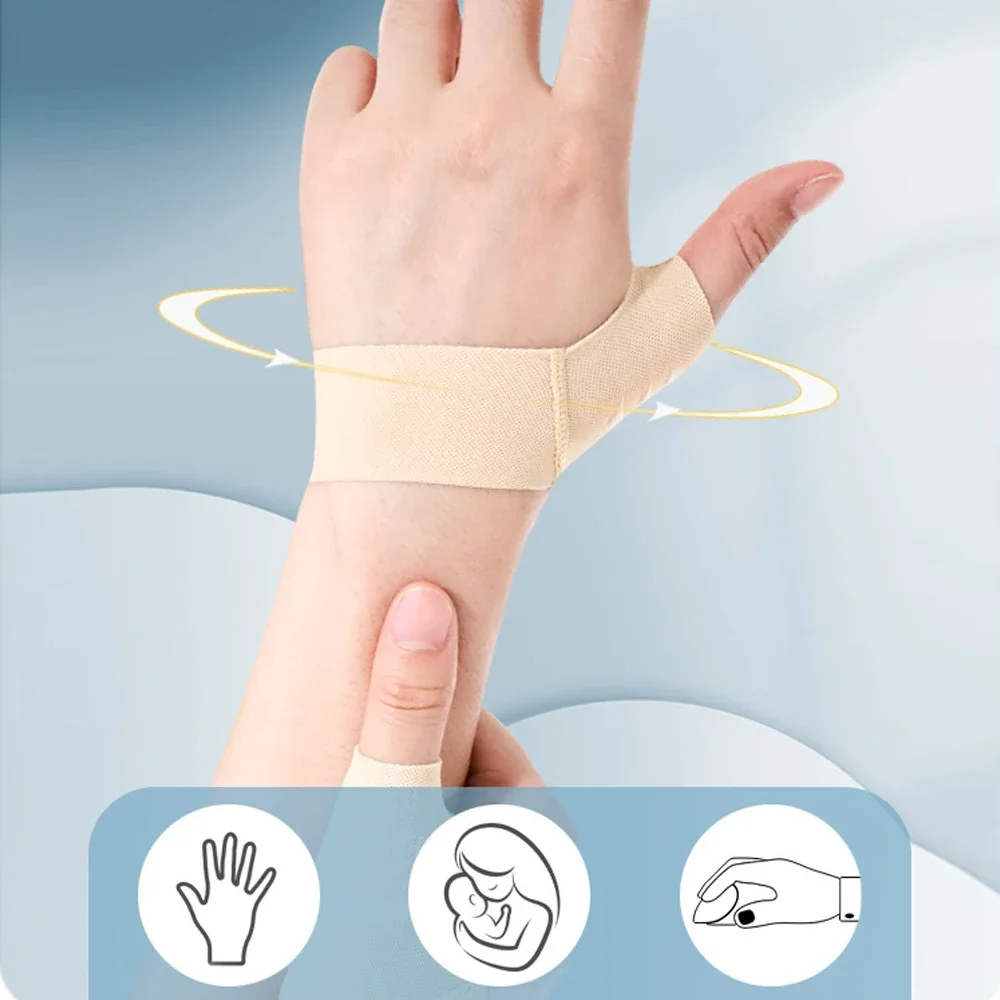 1Pcs Thumb Wrist Brace Compression Sleeve for Arthritis Pain Relief Protector Support Soft ElasticThumb Spica Splint Glove Liner wrist brace wrist guard thumb splint