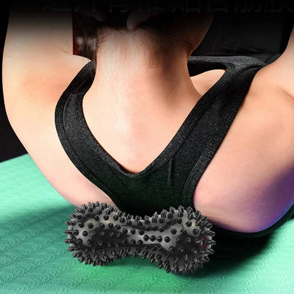 Peanut Massage Spiky Ball Peanut Massage Roller Deep Tissue Ball Trigger Point Hedgehog for Hand/Foot