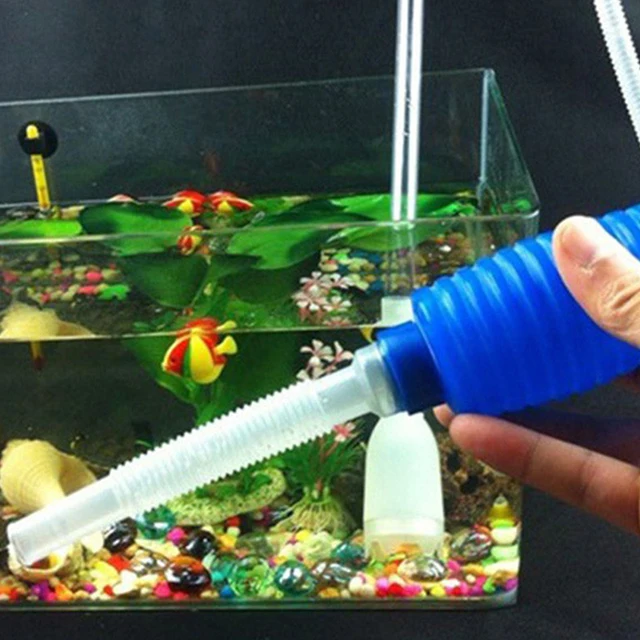 Semi-automatic Water Change Aquarium Siphon Fish Tank Syphon Vacuum Cleaner Pump 4