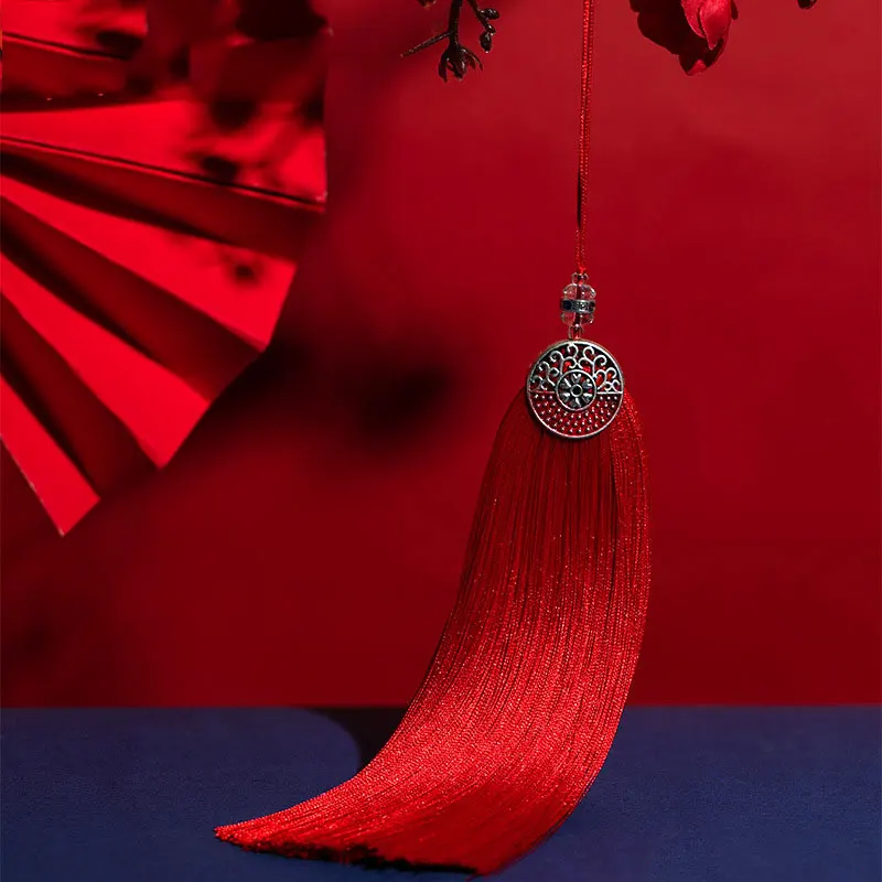1PC 15cm Tibetan Honeysuckle Tassel Silk Tassel Fringe Curtains DIY Crafts Finding Pendants Jewelry Making Accessories Tassel Fringe Tassel Decoration Tassel Accessories Tassel Trim Mini Tassels Silky Floss Tassels Leather Tassels Fluorescent Tassels