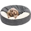 Semi-closed Dog Kennel Pet Sleeping Pad Kitten Puppy Winter Warm Nest Litter Mat Plush Dirty Resistant Pet Bed Kennel 6