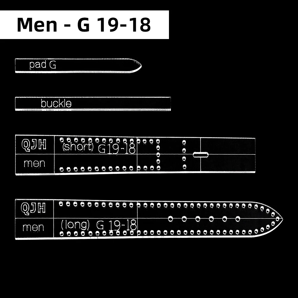 Transparent Acrylic Watch Strap Template - Leather Craft Tool