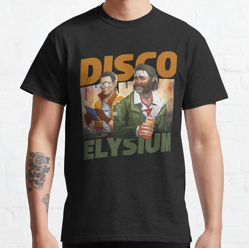 Silkdusk's Pure Cotton Kim-Kitsuragi Graphic Tee - Funny Short Sleeve Round Collar Shirt