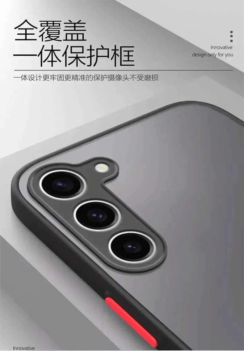 Luxury Matte Case For Samsung Galaxy S26 S25 Edge S24 FE S23 S22 S21 Ultra Plus A56 A26 A36 A16 A15 Magnetic Magsafe Cover