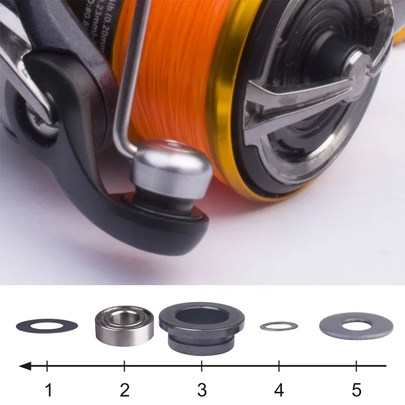 BassLegend For Daiwa Reel Fishing SIC Line Thread Guide Roller And Ball Bearing For Spinner Reel spinning fishing accessory