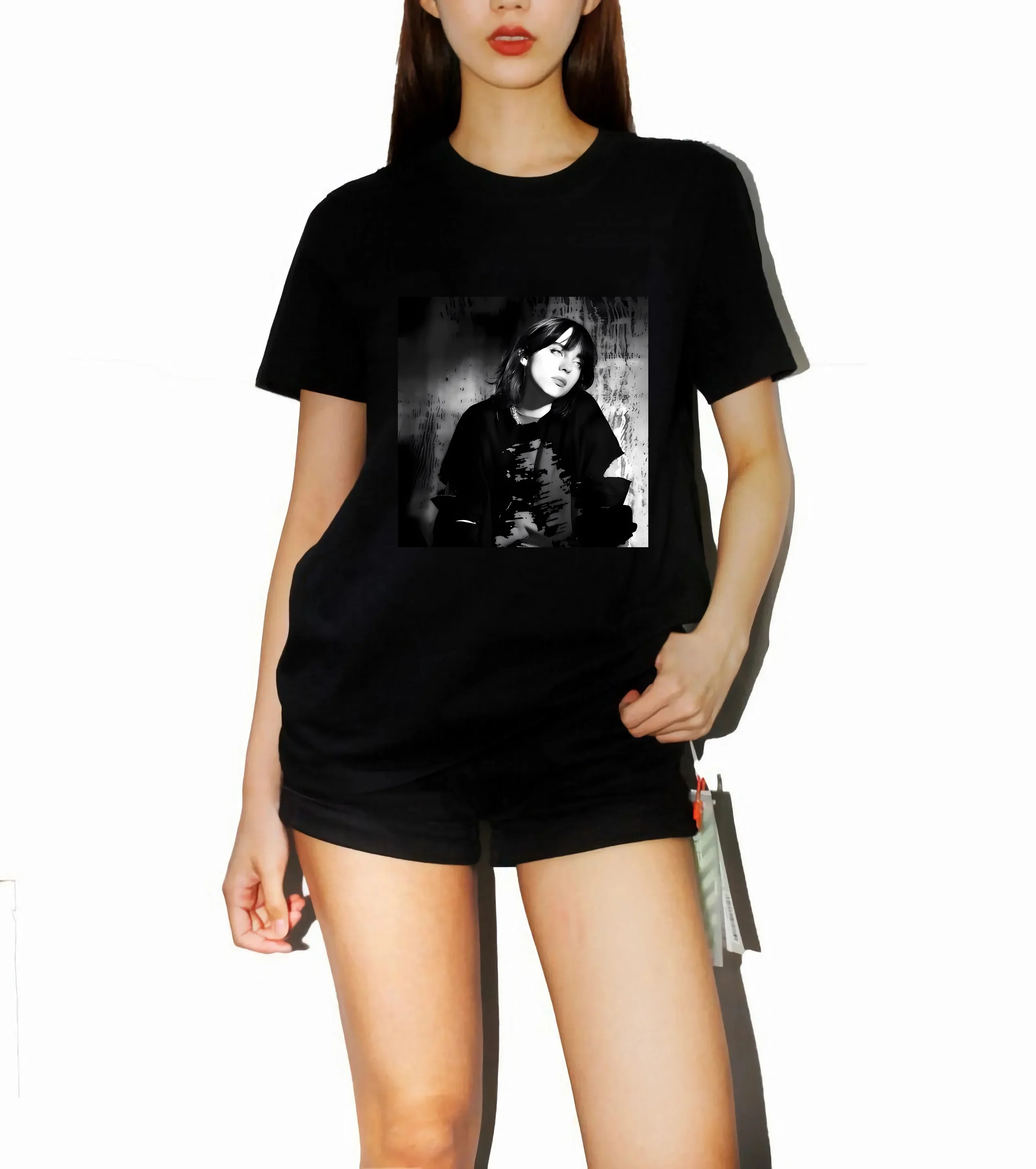 

Retro When We All Fall Asleep Eilish Where Did You Go Women's Cotton T-Shirt Crazier Than Ever Aesthetic Harajuku Casual Top