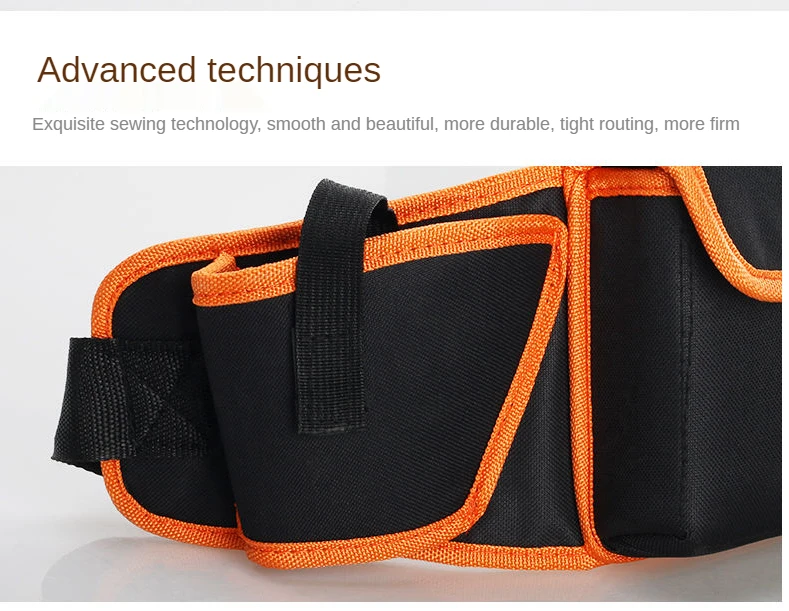 Tool Fanny Pack Electrician Woodworking Canvas Nail Bag Thickened Tool Bag Men's Storage Bag Wallpaper Multifunctional Kit laptop tool bag