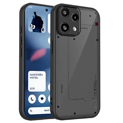 Matte Transparent Black Hard PC Protective Back Cover Shell for Nothing Phone (2a) Plus (Black)