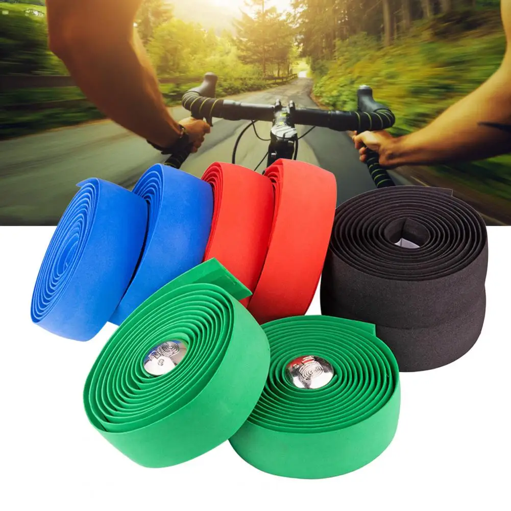Bicycle Handlebar Tape 2Pcs Simple Bike Bar Tape Breathable Shock Absorption Protection Good Texture Bike Grip