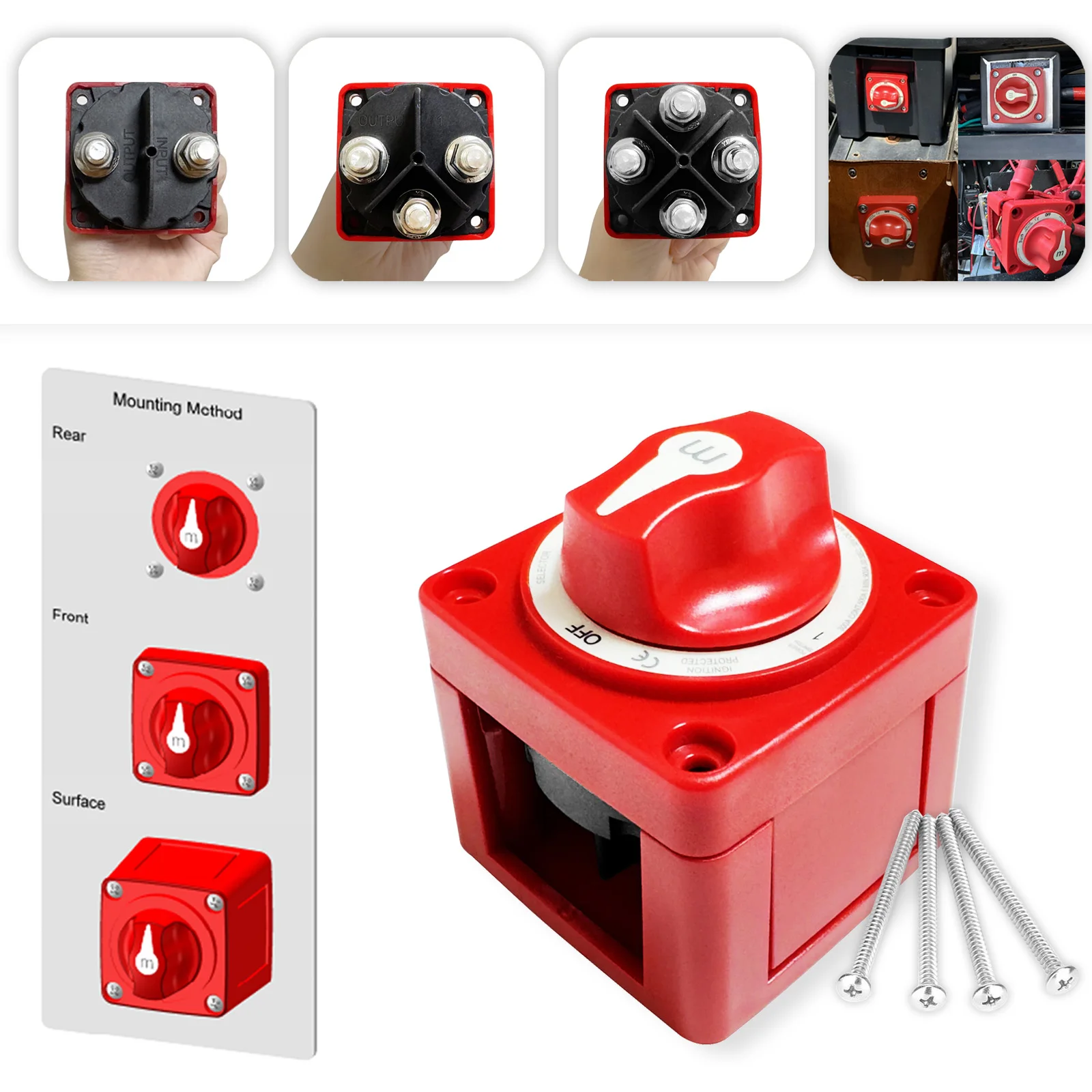 Battery Cut Off Switch - Standard Duty, 300 Amps, 48V () - Sparex Part S.28890