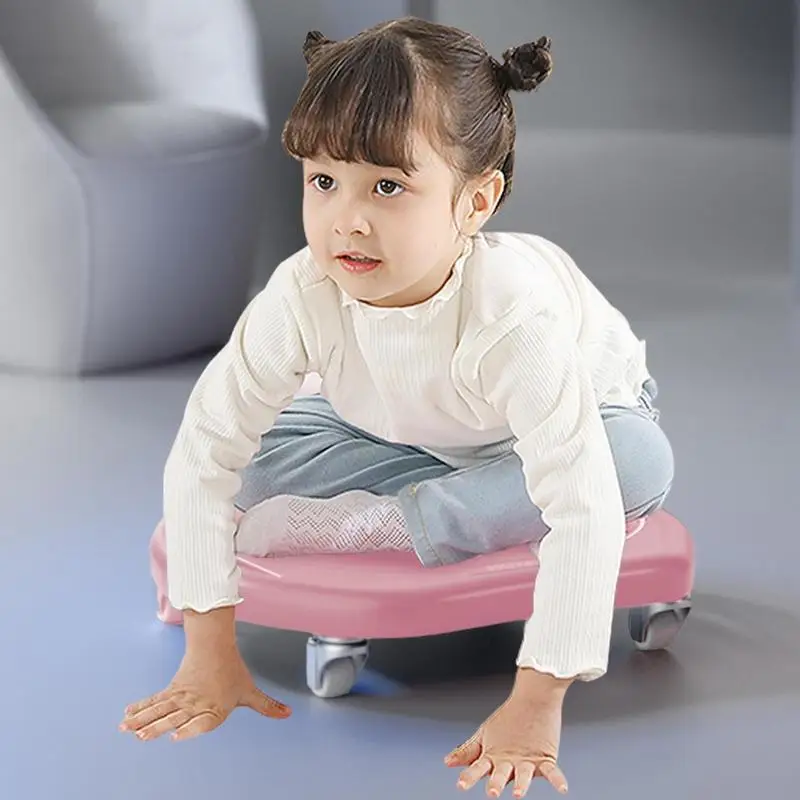 Exercise Roller Wheels Abs Wheel Roller 360 Scroll Wheel Four Wheels Curved Groove Handle Mute Ab For Building Muscle