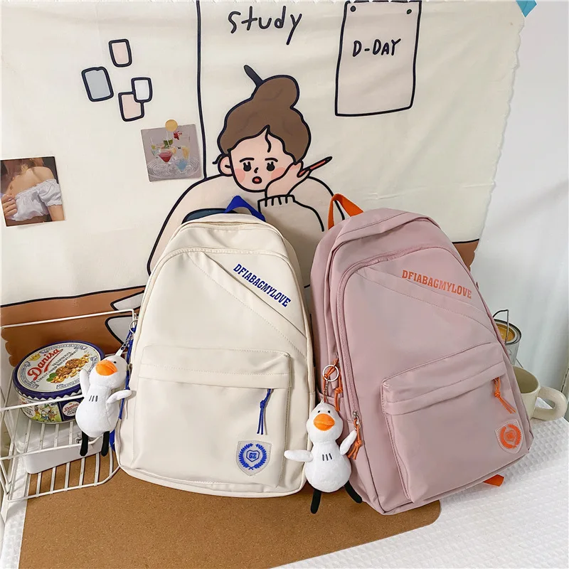 Fashion Women Backpack Waterproof Girls College School Bag Men Leisure Big Laptop Mochila Nylon Lovers Travel Bagpack