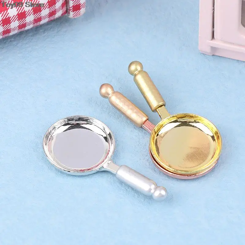 

1/12 Dollhouse Pan Frying Pan Dollhouse Miniature Kitchen Utensil Accessories Dolls House Decoration For Kid Pretend Play Toy