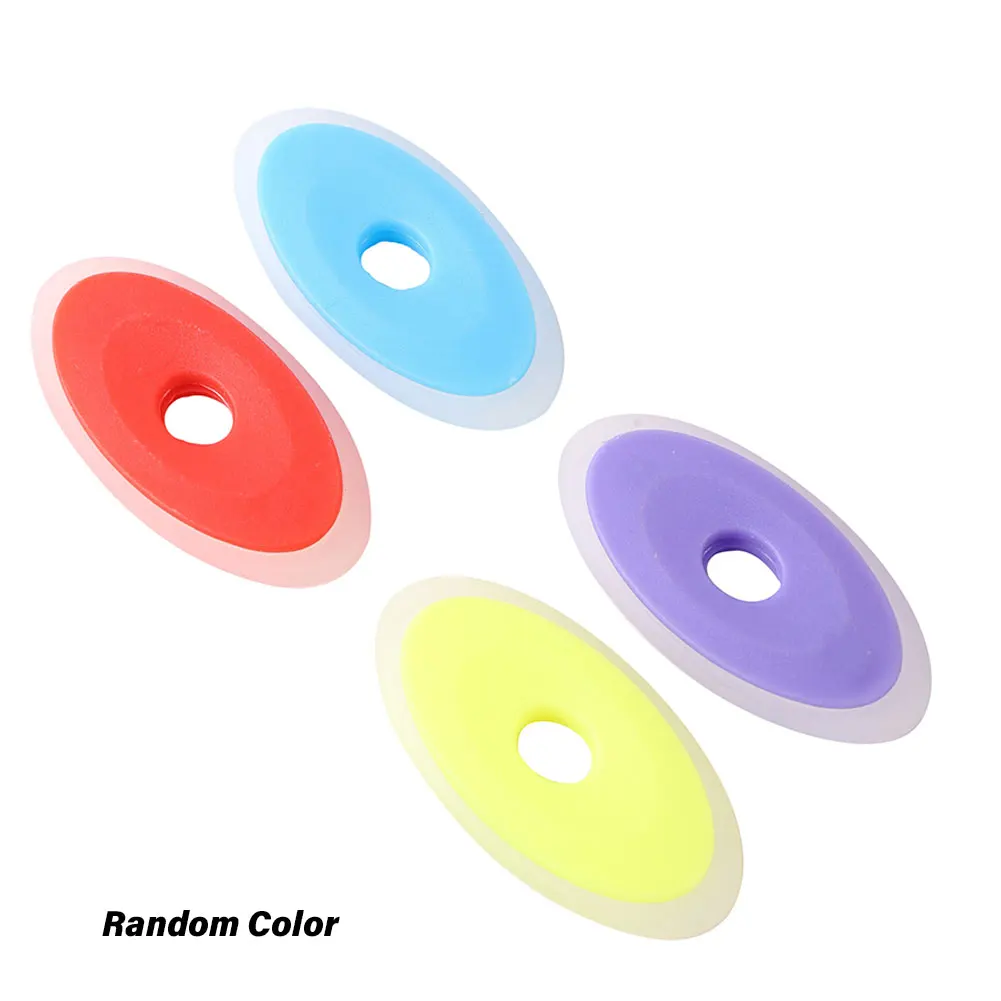 

4pcs Erasable Gel Pen Eraser Portable School Office Gift Rubbing Students Learning For Kids Durable Stationery Oval Shape