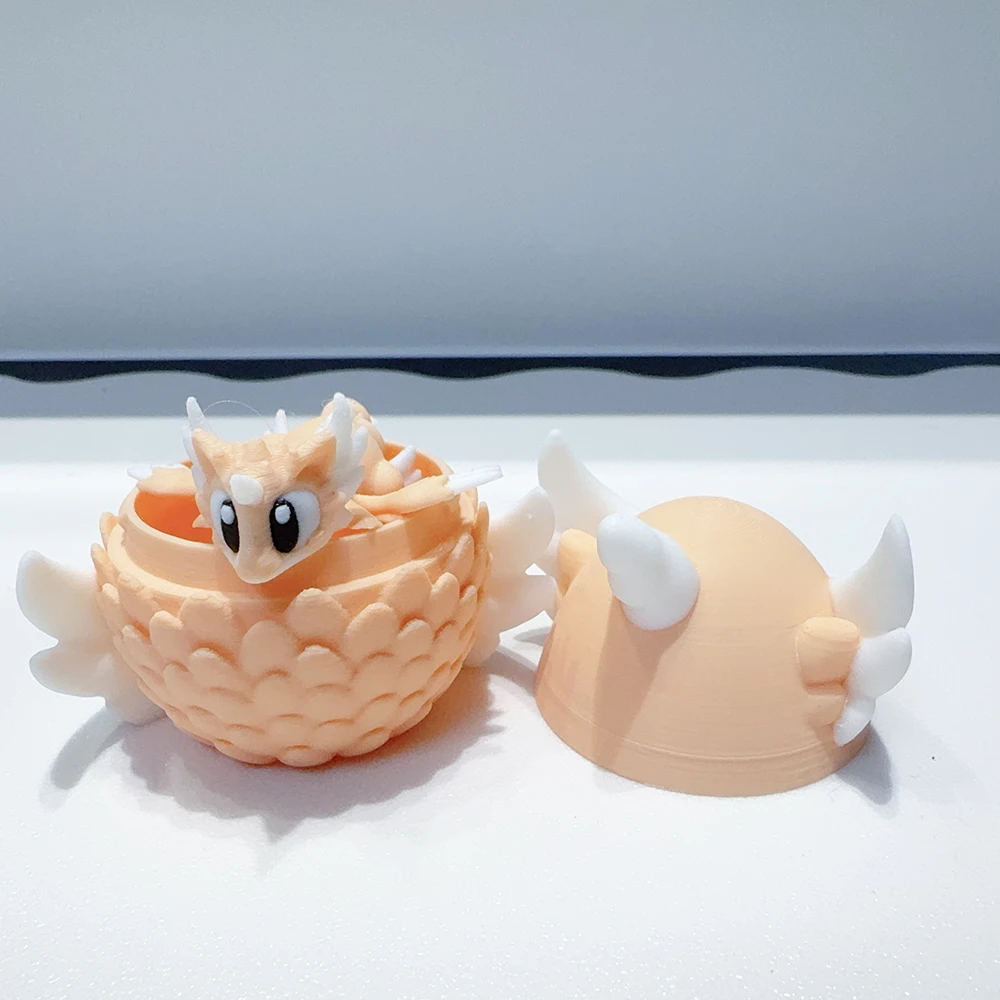 Serie Draghetto Uovo DinoBeige Snodabile 3D 7 Serie Draghetto Uovo DinoBeige Snodabile 3D - immagine 3