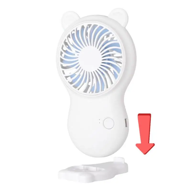 

Handheld USB Mini Fan Portable USB Charging Strong Wind Fan Creative Office Desktop Hand-held Small Fan Pocket Fan With Base