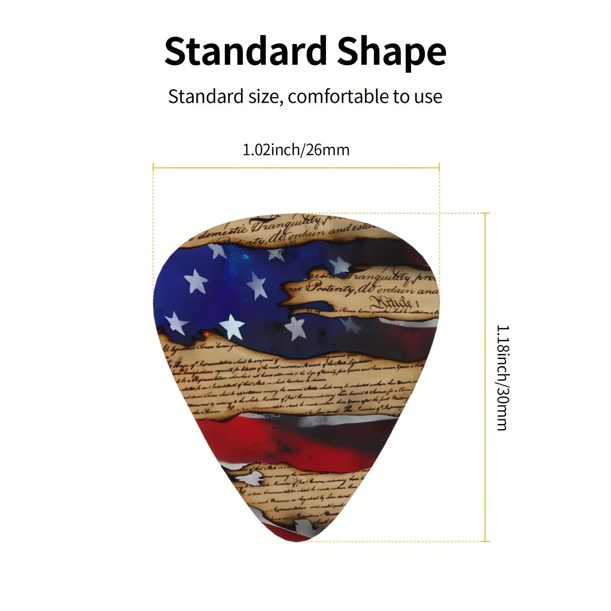 New 0.71/1.0Mm 12PCS Guitar Picks-Premium ABS Material with Smooth Finish, Dual-Sided Color Printing, Includes PP Storage Box