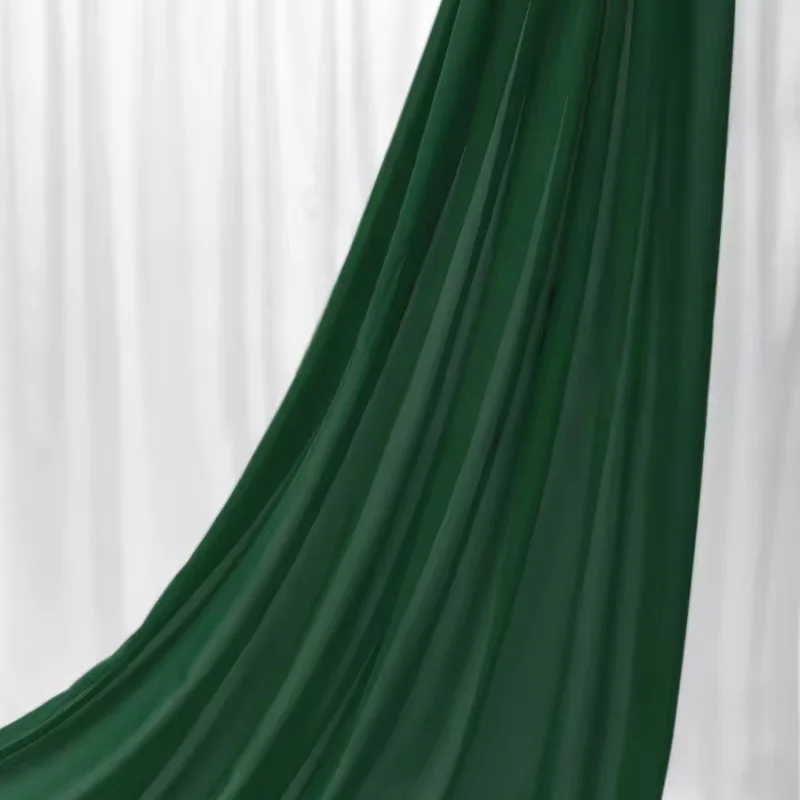 Elegant Green Chiffon Georgette Fabric for DIY Fashion & Decorations